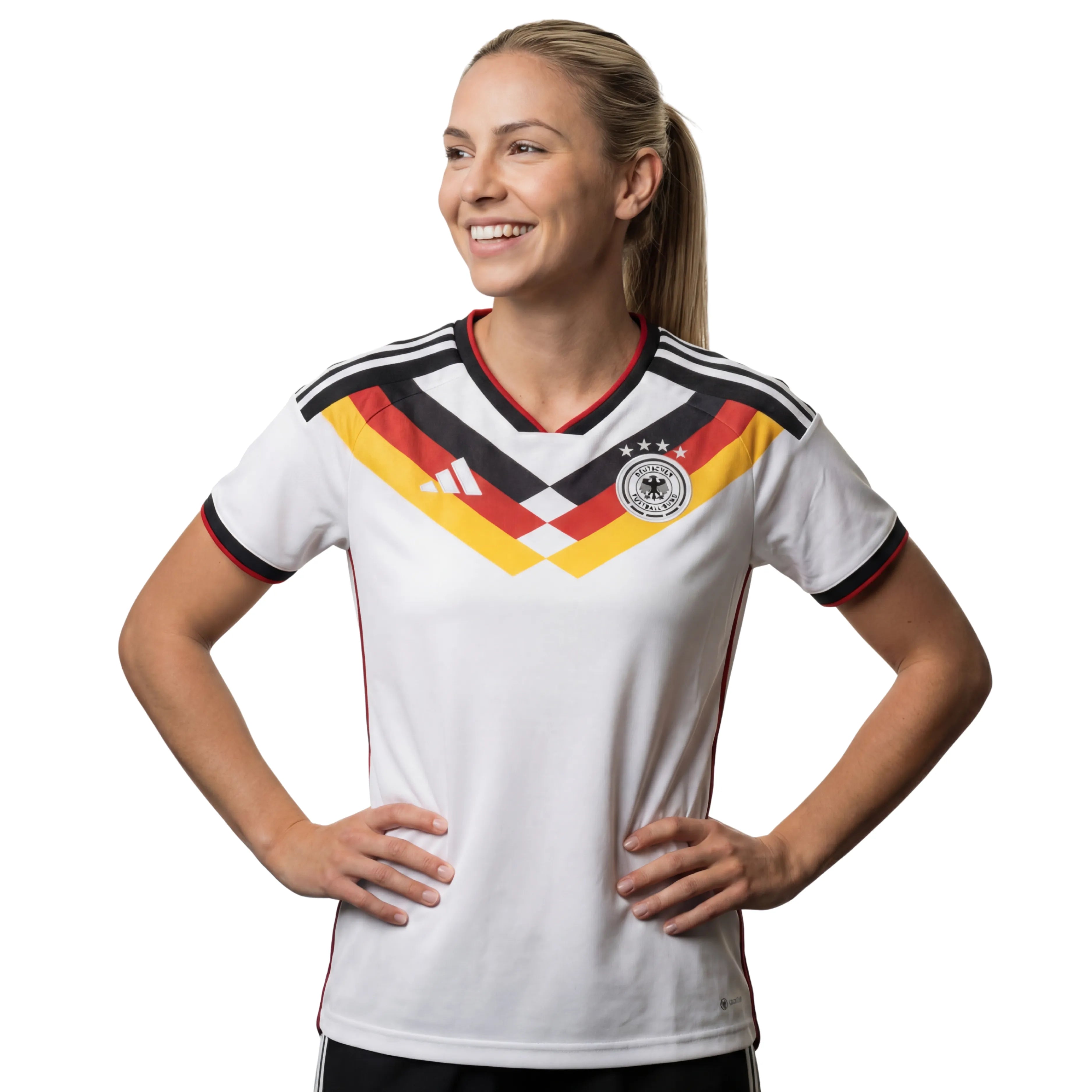 Camisa Alemanha Feminina Home 2026 - Branca - Torcedor