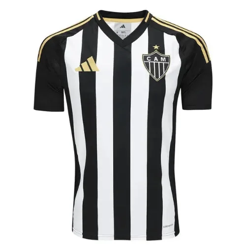 Camisa Atletico Mineiro Home 25/26 - Preta e Branca - Torcedor