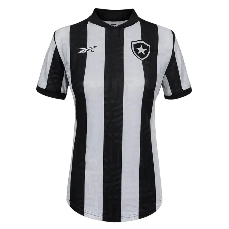 Camisa Botafogo Feminina Home 23/24 - Preta e Branca - Torcedor