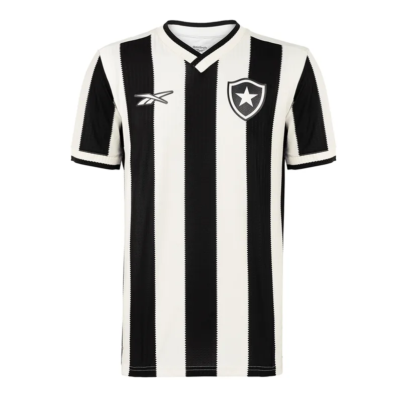 Camisa Botafogo Home 24/25 - Preta e Branca - Torcedor