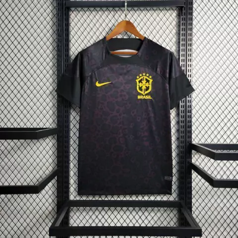 Camisa Brasil Goleiro 22/23 Torcedor - Preta
