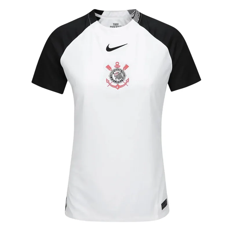 Camisa Corinthians Feminina Home 25/26 - Branca - Torcedor