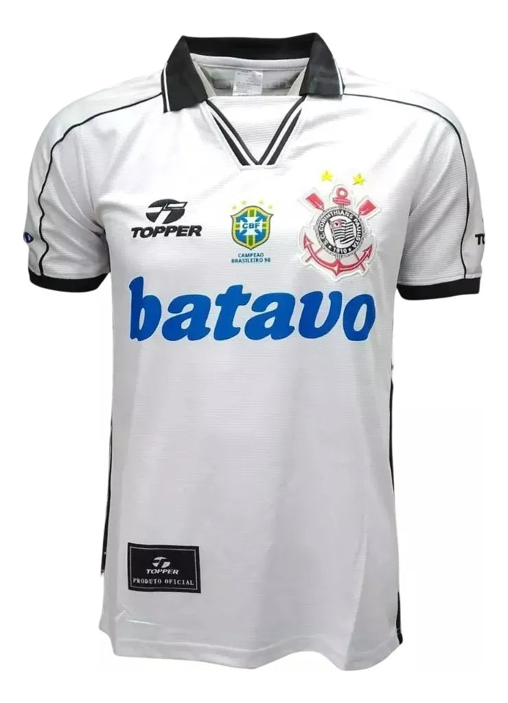 Camisa Corinthians Home 1999 Retrô - Branca - Torcedor