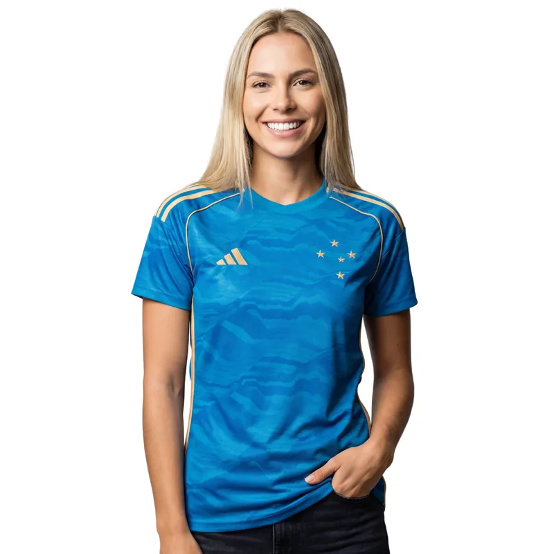 Camisa Cruzeiro Feminina Third 25/26 - Azul - Torcedor