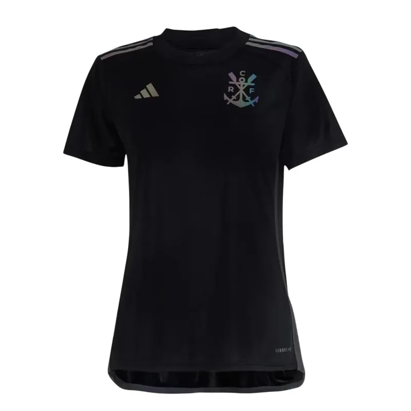 Camisa Flamengo Feminina Third 23/24 - Preta - Torcedor
