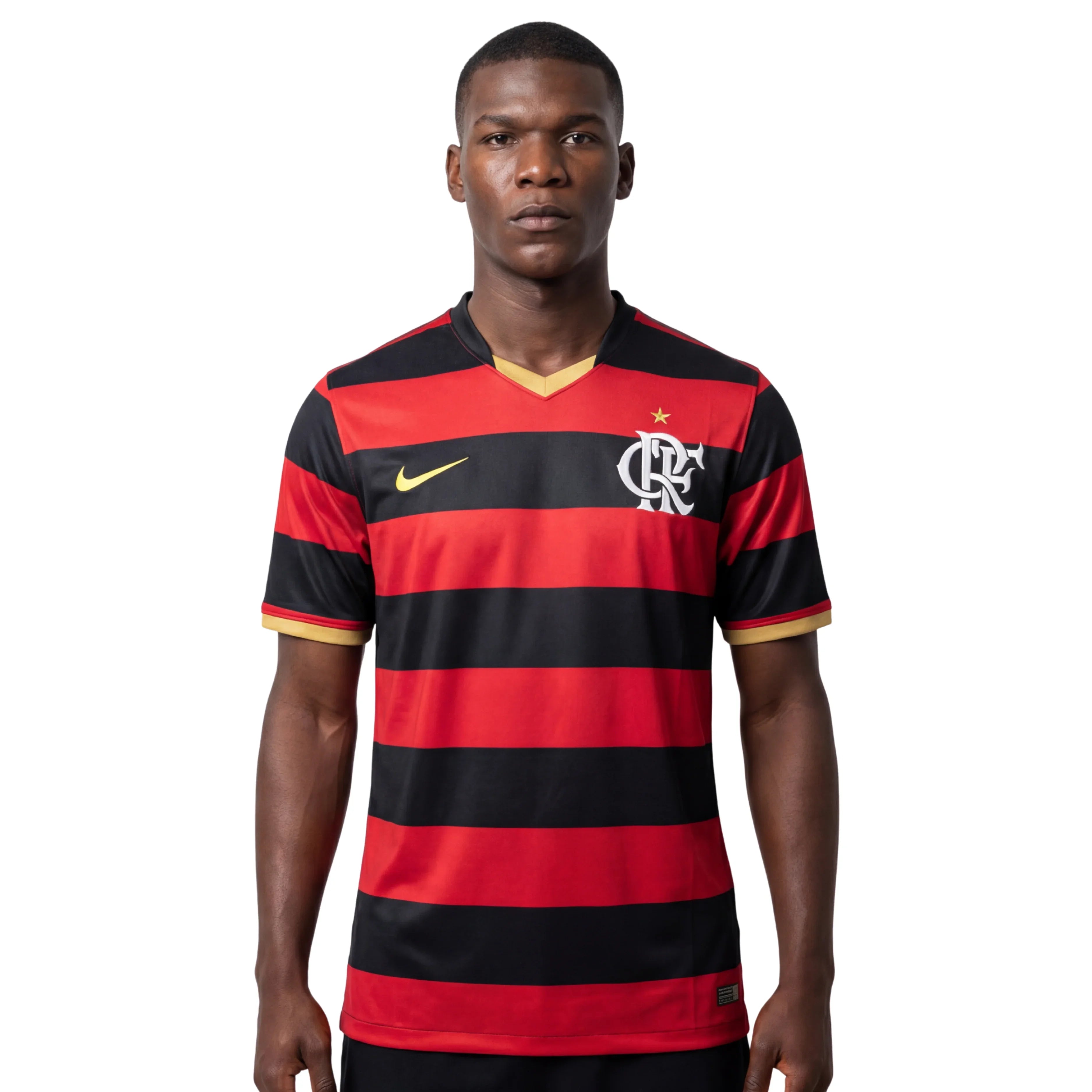 Camisa Flamengo Home 08/09 Retrô - Vermelha e Preta - Torcedor