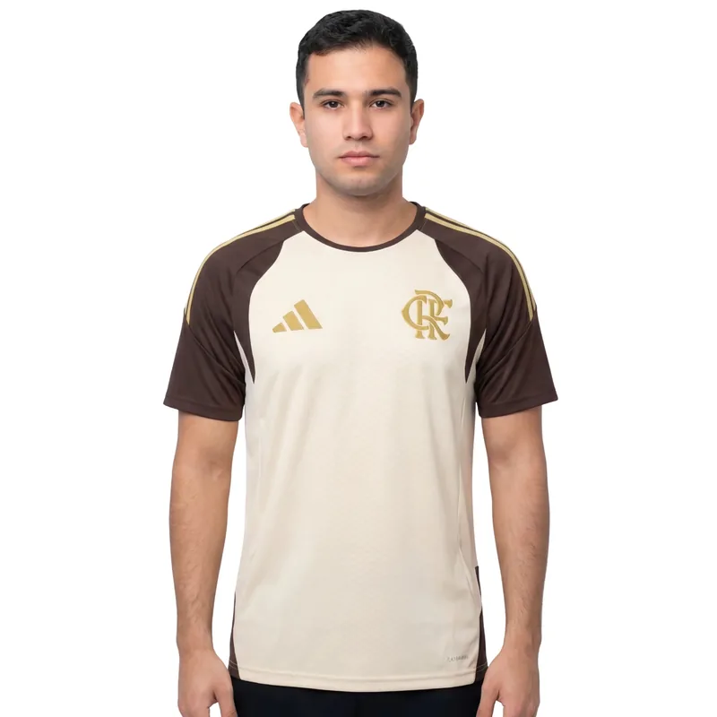 Camisa Flamengo Treino 26/27 - Bege - Torcedor