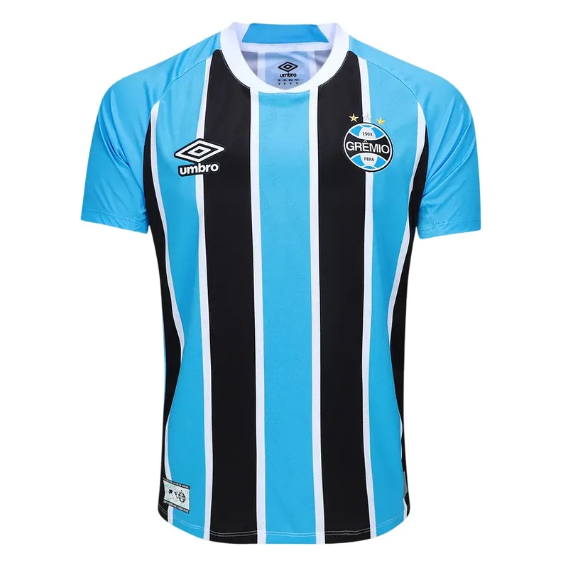 Camisa Grêmio Home 25/26 - Azul e Preta - Torcedor