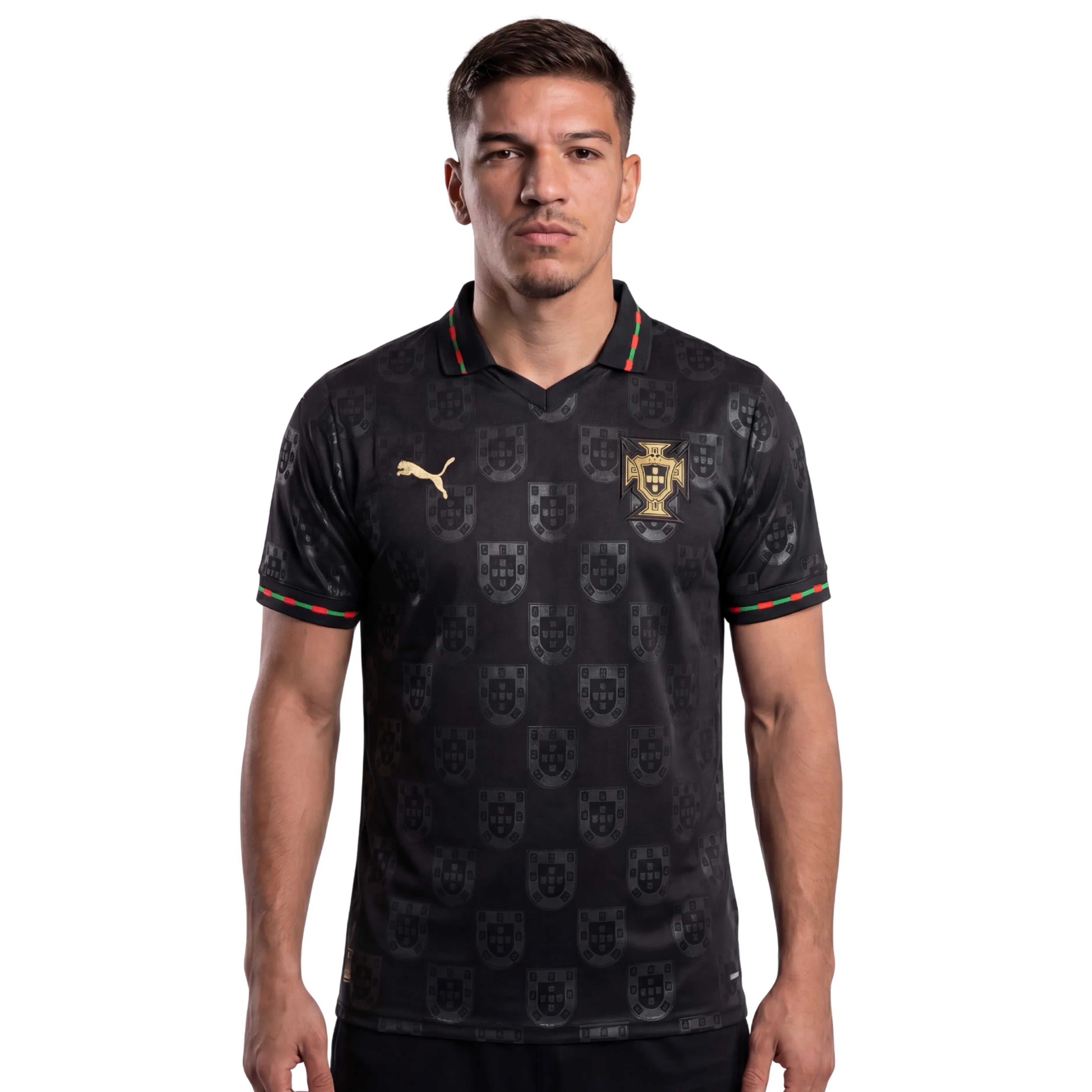Camisa Portugal Pantera Negra 2026 - Preta - Torcedor