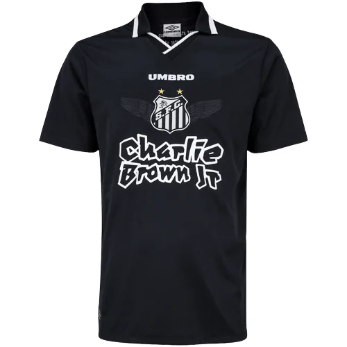Camisa Santos Charlie Brown Jr. Marginal Alado - Preta - Torcedor
