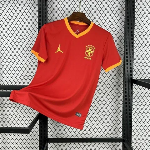 Camisa Seleção Brasil Vermelha 25/26 - Torcedor