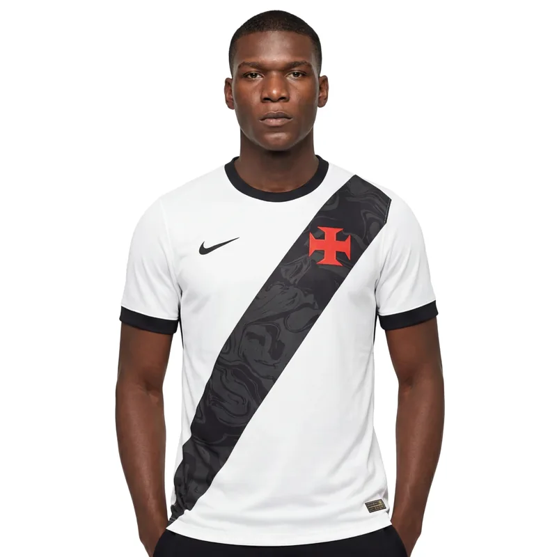 Camisa Vasco Away 26/27 - Branca e Preta - Torcedor