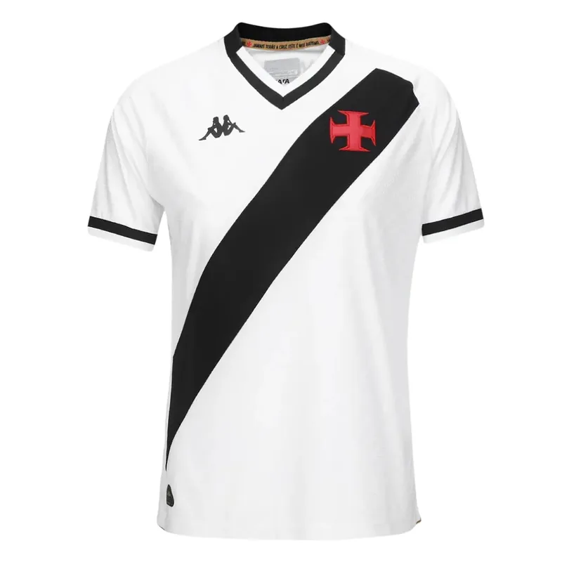 Camisa Vasco Feminina Away 25/26 - Branca e Preta - Torcedor