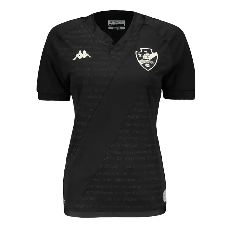 Camisa Vasco Feminina Goleiro III 24/25 - Preta - Torcedor