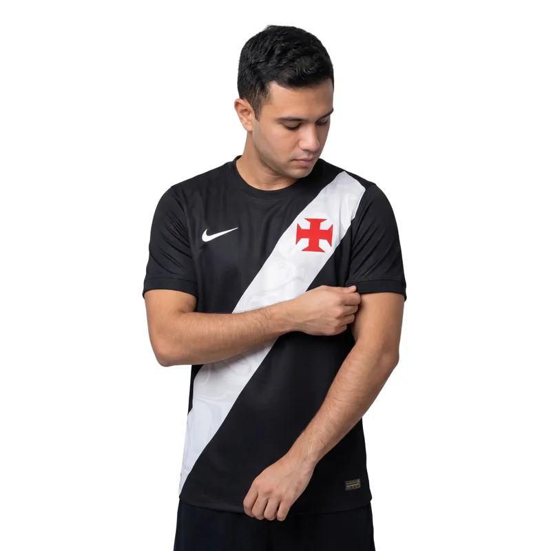 Camisa Vasco Home 26/27 - Preta e Branca - Torcedor